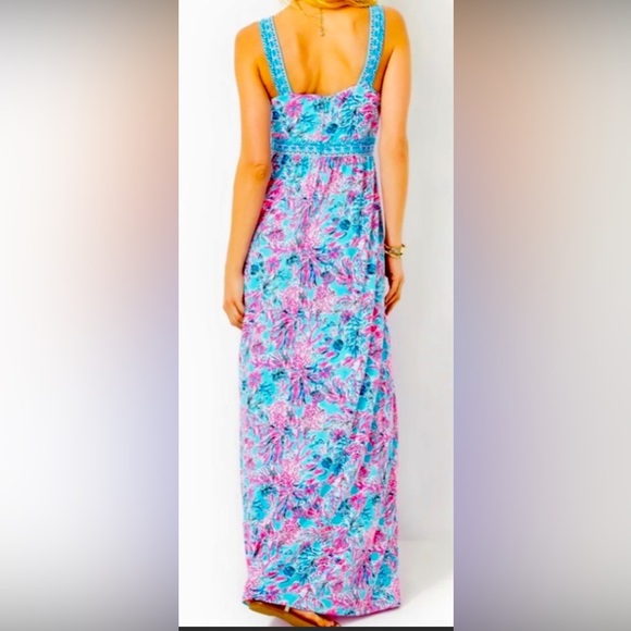 Lilly Pulitzer Serena V-neck Maxi Dress size 2 NWT - Picture 2 of 8